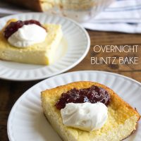 Overnight Blintz Bake is a make ahead breakfast that gives you all the flavor of a blintz without all the work!