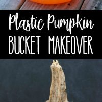 Plastic Pumpkin Bucket Makeover | Bread Booze Bacon