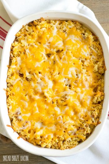 Chicken & Cornbread Casserole is one of those dishes that just screams comfort food! Every time I eat it, I'm transported back to my grandma's kitchen!