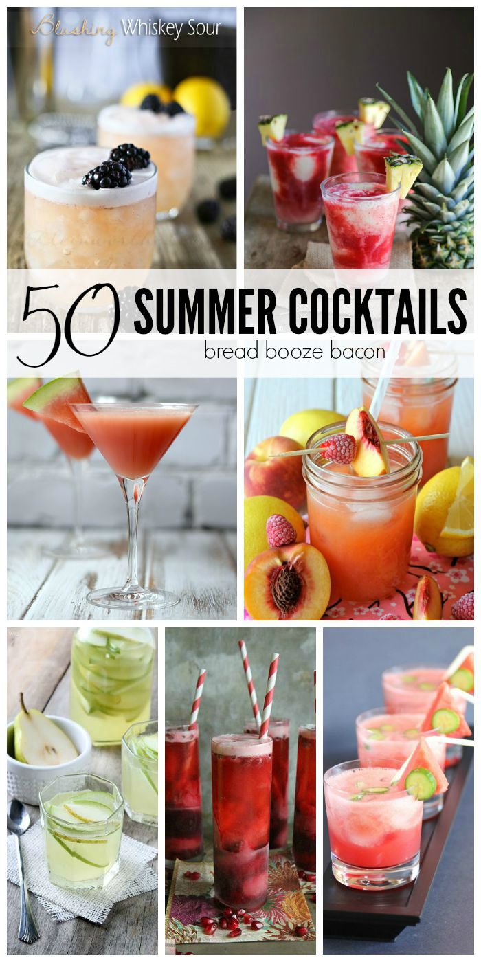 In the hot summer months there's nothing better than a cold cocktail, any time of day. Have some fun and get party started with these 50 Summer Cocktails!