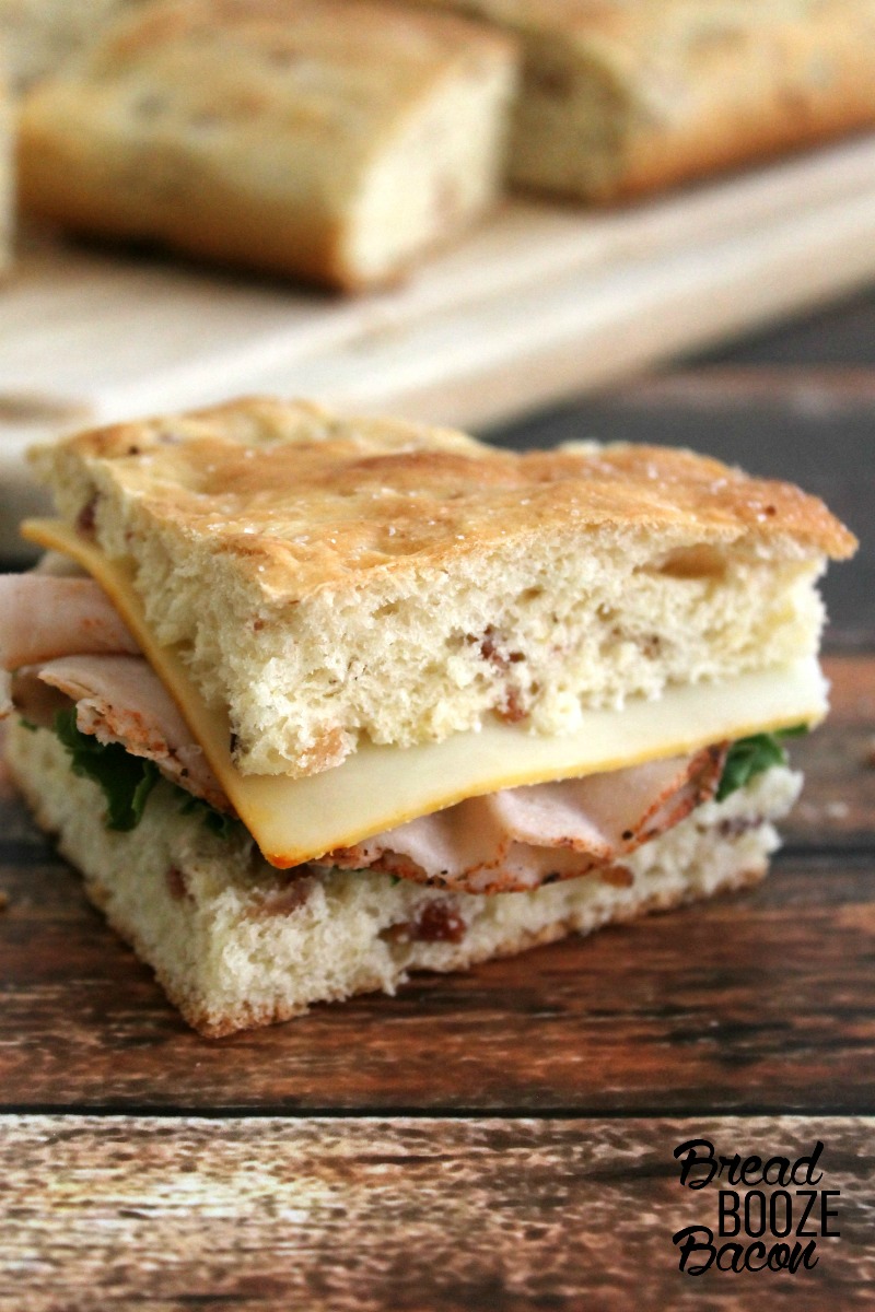 Bacon Focaccia bread is a delicious twist on an Italian classic, and the best sandwich bread we’ve ever had!