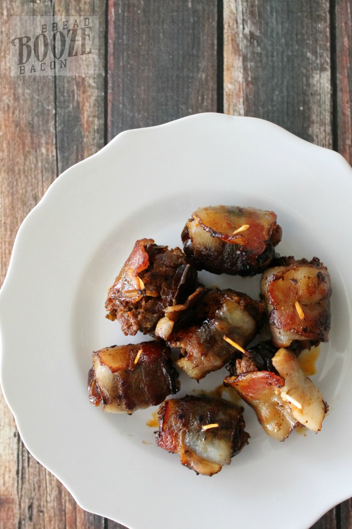 Bacon-Wrapped Chorizo Stuffed Dates are everything right about party food! One bite and you’re in sweet and spicy, bacon-y heaven!
