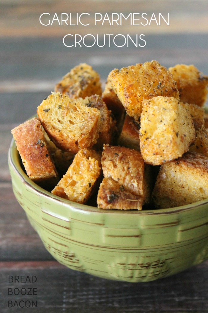 Garlic Parmesan Croutons are so good, you may never get the store bought ones again!