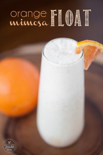 Orange Mimosa Float | Self Proclaimed Foodie for Bread Booze Bacon