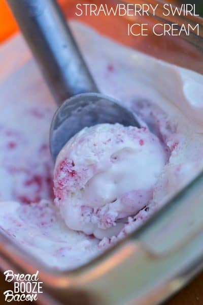 Strawberry Swirl Ice Cream | Bread Booze Bacon