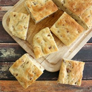 Bacon Focaccia bread is a delicious twist on an Italian classic, and the best sandwich bread we've ever had!