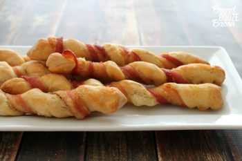 Bacon-Wrapped Breadsticks | Bread Booze Bacon #BaconMonth