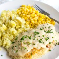 Go make this Easy Chicken Cordon Bleu for dinner tonight! I’m not even kidding. It’s completely delicious, and the sauce is to die for!