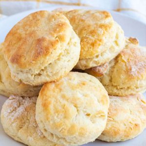 You'll never make canned biscuits again! With this Homemade Buttermilk Biscuit Recipe, you'll get fluffy, delicious biscuits every time!