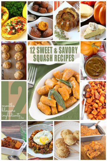 12 Sweet & Savory Squash Recipes for Fall #12Bloggers