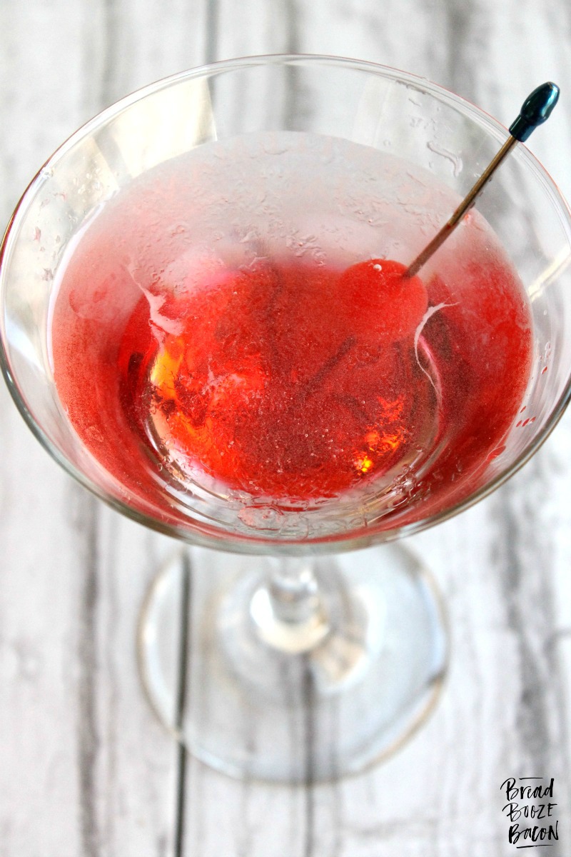 Celebrate in style with a sweet and delicious Cherry Upside Down Cake Martini!