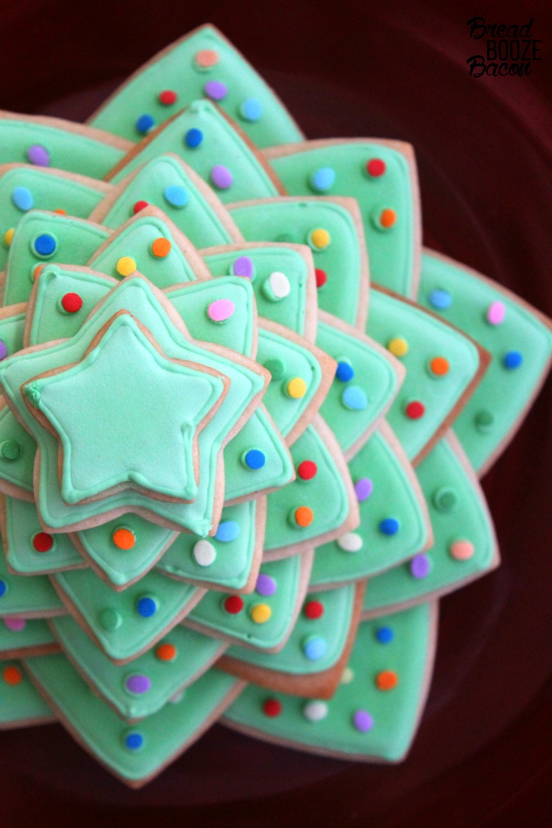 This easy to make Christmas Cookie Tree will delight your holiday guests and look stunning on your Christmas buffet!