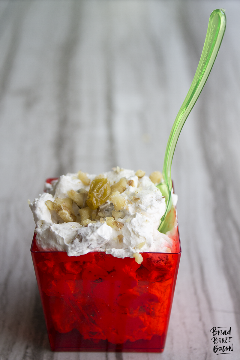 Eggnog Fluff takes a Christmas staple and turns it into a boozy little dessert that'll kick your butt!
