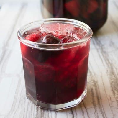 I love making our easy Red Wine Pomegranate Punch ahead of time so there's more time to enjoy the party and spend less time behind the bar! #ad