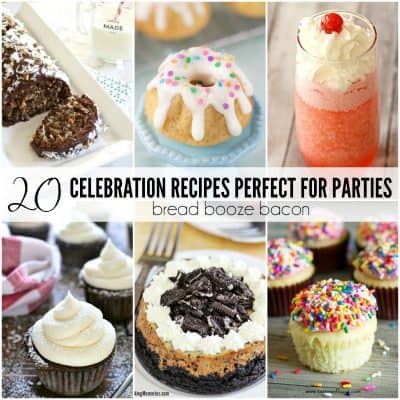 What's a party without a few killer desserts and drinks? Boring! These 20 Celebration Recipes Perfect for Parties are guaranteed to be a hit with your crowd!