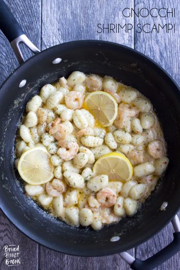 Gnocchi Shrimp Scampi is a sumptuous restaurant-style dish you can make at home in about 10 minutes!