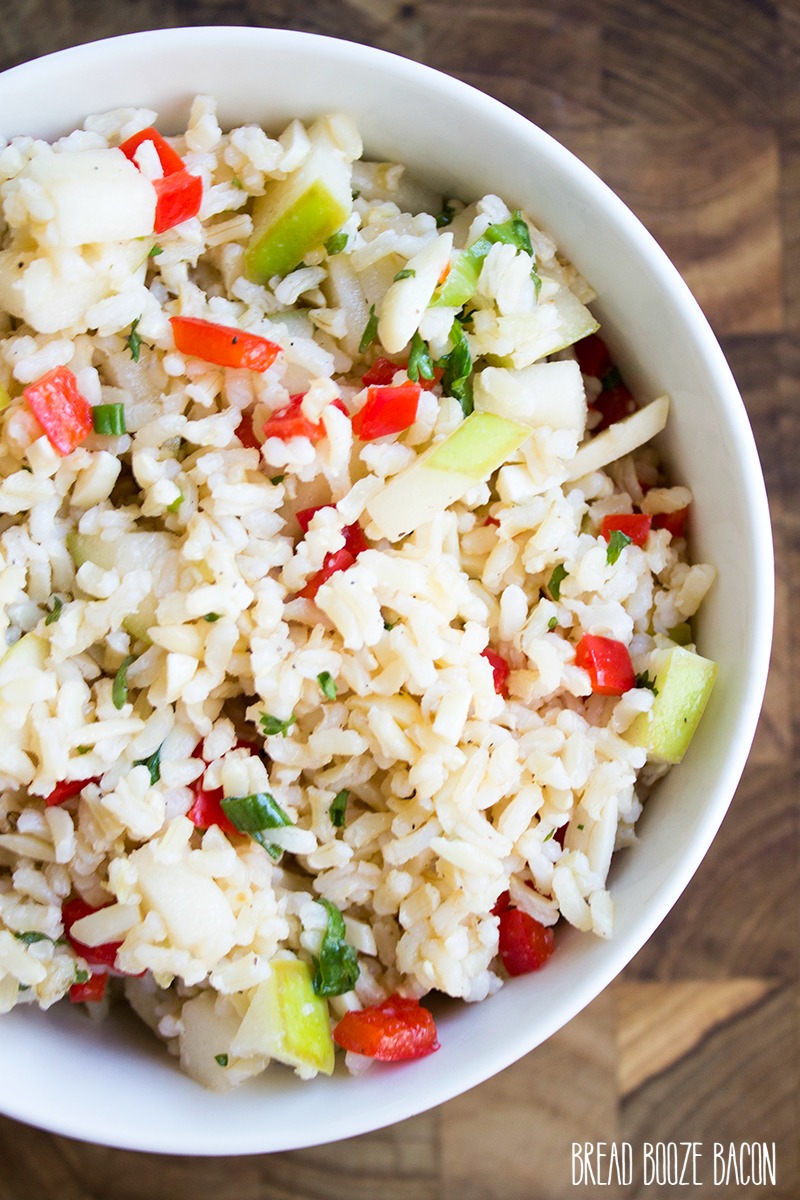 Everyone goes back for seconds when I serve up this Brown Rice & Apple Salad!