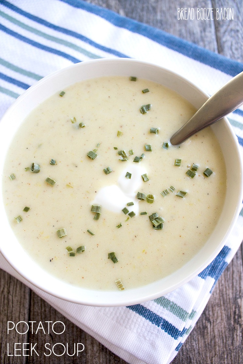 This rich & creamy Potato Leek Soup is one of my go-to comfort foods!