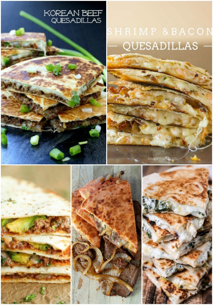 Is there any better than cheesy goodness between two tortillas? These 25 Quesadilla Recipes take a simple quesadilla to a whole new level with flavors to excite and delight!