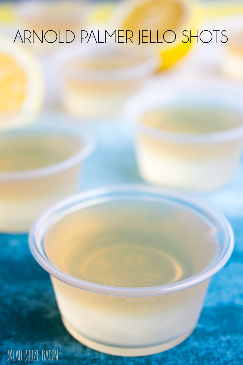 These Arnold Palmer Vodka Jello Shots aren't your mama's Arnie Palmer! Spiked with citrus vodka, these little guys will make you forego the fairways to party at the clubhouse!