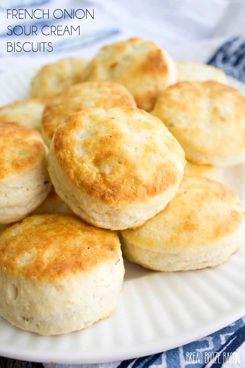 Who needs regular old biscuits when you could have these fluffy and flavorful French Onion Sour Cream Biscuits?!