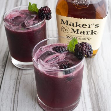 When life gives you Maker's Mark, you make The Belmont Bramble! This cocktail is a must make for the Belmont Stakes and is sure to turn anyone into a whiskey lover!