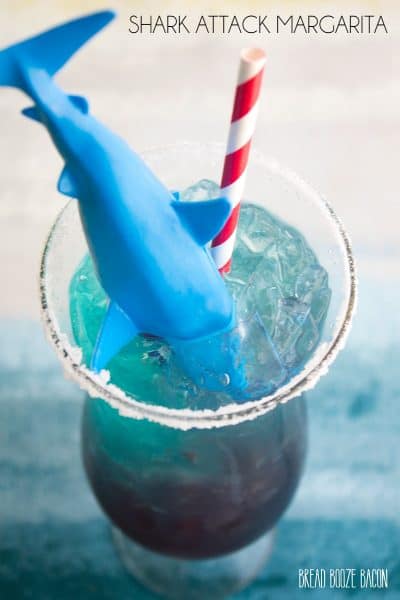 My Shark Attack Margarita is the best cocktail to watch every minute of the great white hunts and shark attack recaps on Shark Week!