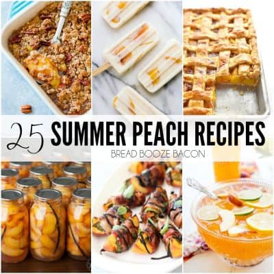 I've loved peaches ever since I was a kid and with these 25 Summer Peach Recipes You can enjoy your favorite fruit any time of day!