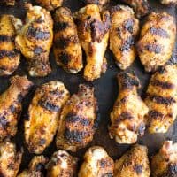 Grilled Cajun Chicken Wings are perfect for serving a crowd! Easy to make and loaded with flavor, they're sure to become your favorite wing recipe!