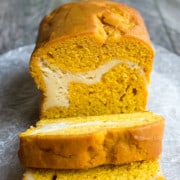 Cream Cheese Stuffed Pumpkin Bread is a decadent treat that's perfect for fall!