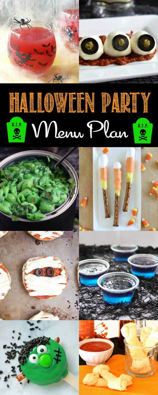 Throw the best bash on the block with these easy Halloween Party Menu Plan ideas!