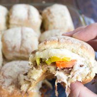Italian Beef Sliders are a party perfect spin on a Chicago classic that's made for game day!