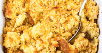 Caramelized Onion & Cornbread Dressing is one of my go-to side dishes for holiday dinners. Even people who say they don't like stuffing love this recipe!