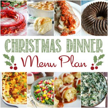 Serve a holiday dinner to remember with this Christmas Dinner Menu Plan!