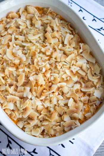 Coconut Sweet Potato Casserole is a healthier spin on a holiday favorite!