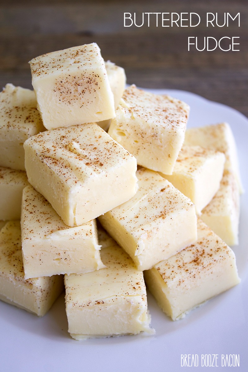 Buttered Rum Fudge is a sinfully good treat you won't be able to stop eating! Full of seasonal flavors, this easy dessert is perfect for the holidays!