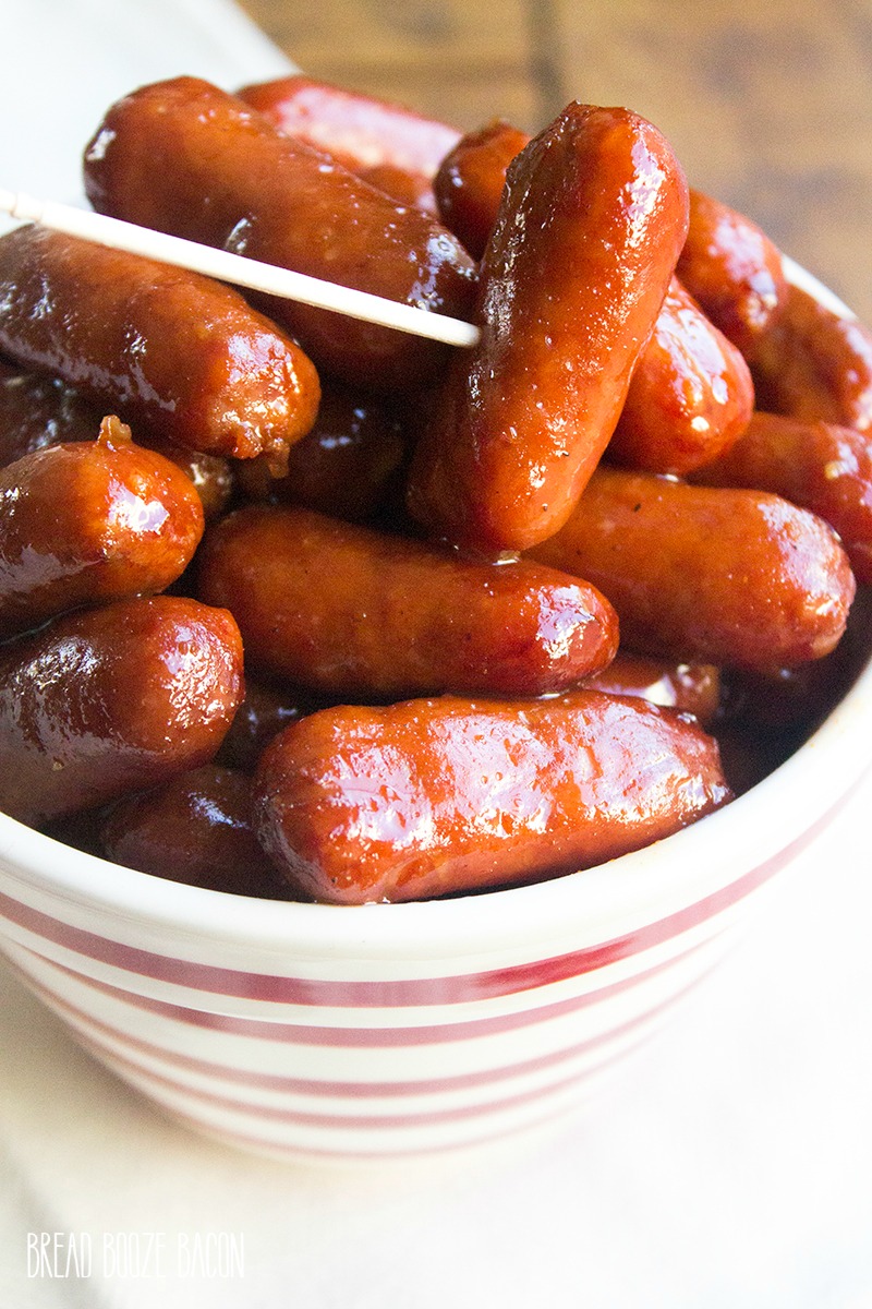 Bourbon BBQ Little Smokies are a flavorful appetizer that's easy to make and oh so good!