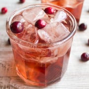 Cranberry Apple Fizz is a simple cocktail that's dangerously easy to drink!