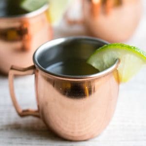 Turn a classic cocktail into a party ready shot with this easy Moscow Mule Jello Shots recipe!