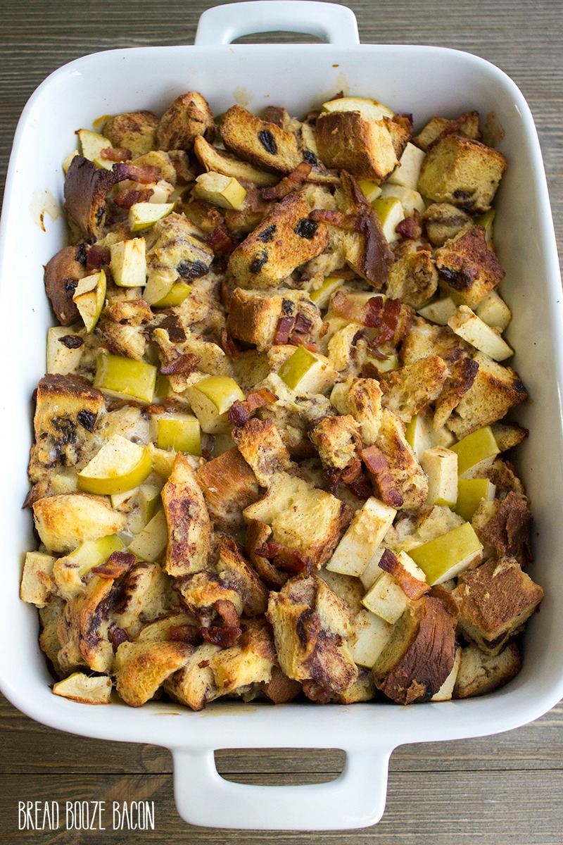 Apple Raisin Breakfast Casserole is full of delicious morning flavors that'll have everyone asking for seconds!