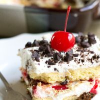 Bourbon-Soaked Cherries Tiramisu is a luscious dessert you can make ahead of time and indulge in when ready!