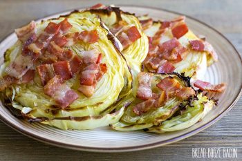Roasted Cabbage with Bacon is an easy side dish that's perfect alongside corned beef!