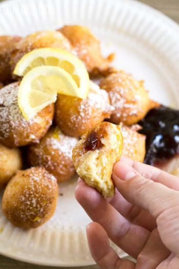 Lemon Ricotta Fritters are a light and fluffy bite that's perfectly poppable and always a hit at brunch!