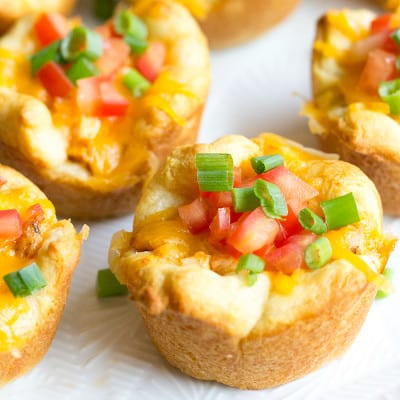 Chicken Taco Cups are an easy to make appetizer that disappears as fast as you can make them!