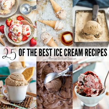 There's nothing better to cool off with on a hot summer day than ice cream! I've rounded up 25 of the Best Ice Cream Recipes to satisfy your sweet tooth and beat the heat!