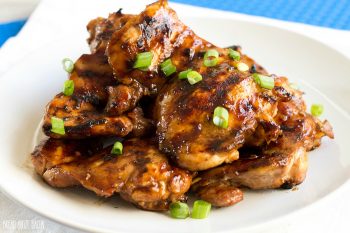 Huli Huli Chicken is a Hawaiian favorite! This marinated grilled chicken is SO delicious and made with a few kitchens staples!
