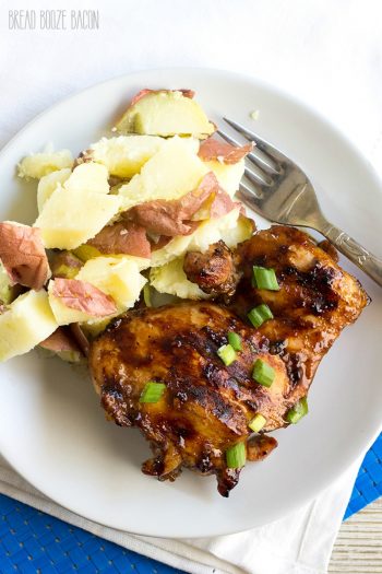 Huli Huli Chicken is a Hawaiian favorite! This marinated grilled chicken is SO delicious and made with a few kitchens staples!