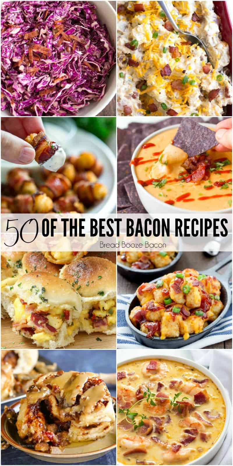 Grab your fat pants and get ready to drool! These are 50 of the Best Bacon Recipes and you are going to want seconds of everything!