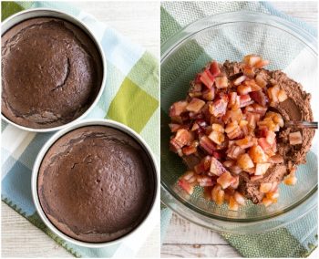 Brown Sugar Bacon Chocolate Cake is a sweet and salty dessert that's decadent, chocolate bliss!