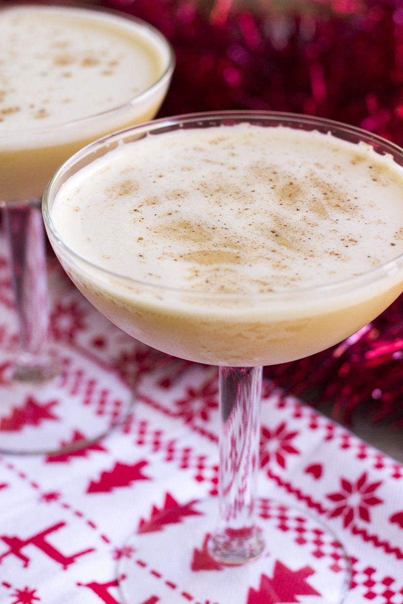 Looking for a seasonal cocktail to top all others? This creamy Bourbon Flip is a lighter take on eggnog perfect for your holiday party!